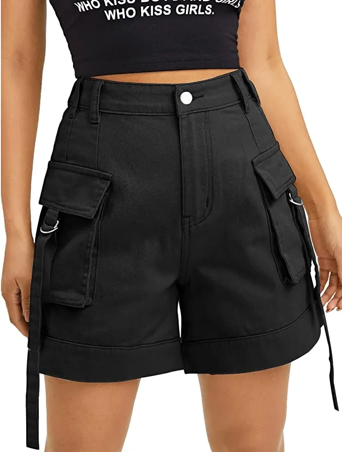 Cargo Summer Khaki High Waist Summer Shorts