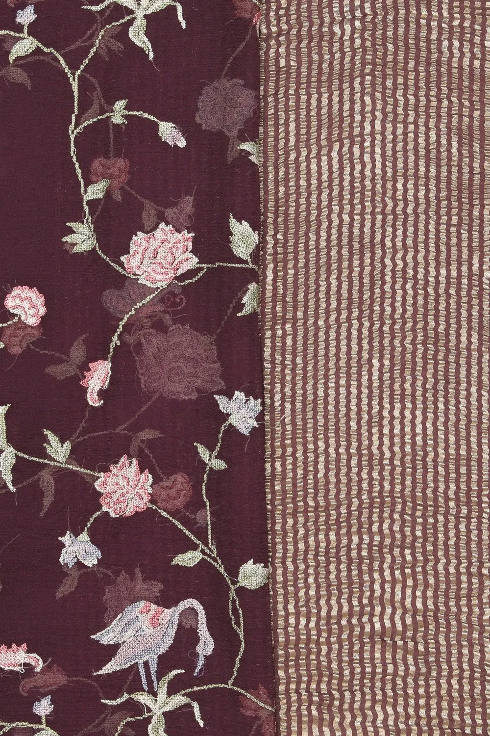 Chiffon Violet Saree