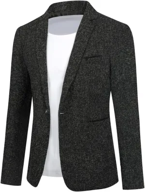 Cloudstyle Men's Suit Jacket One Button Slim Fit Sport Coat Business Daily Blazer