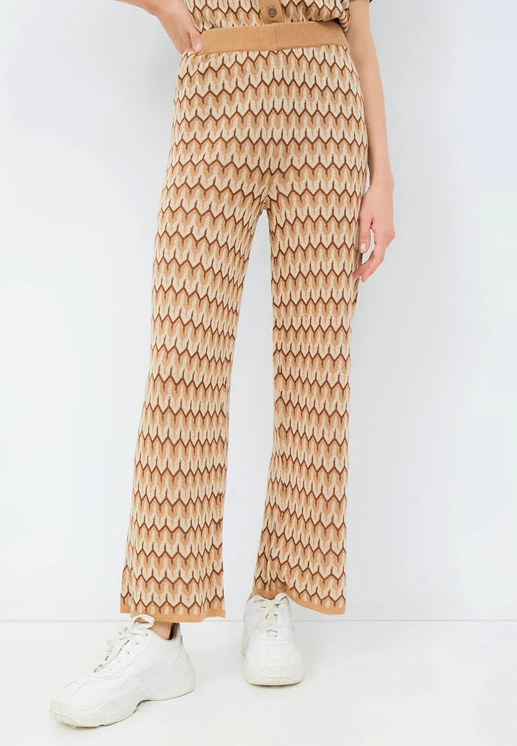 High Waist Knit Pants
