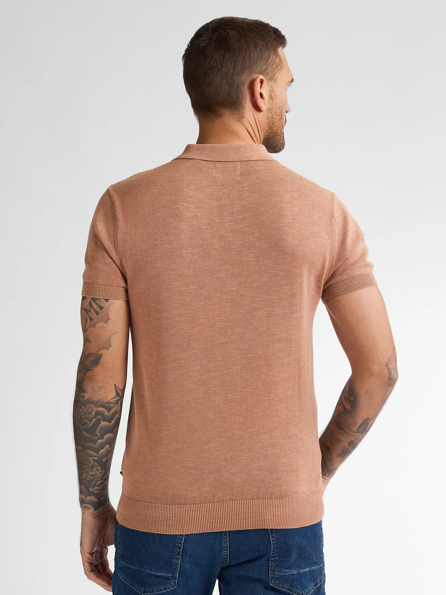 Knitted Polo Ocean