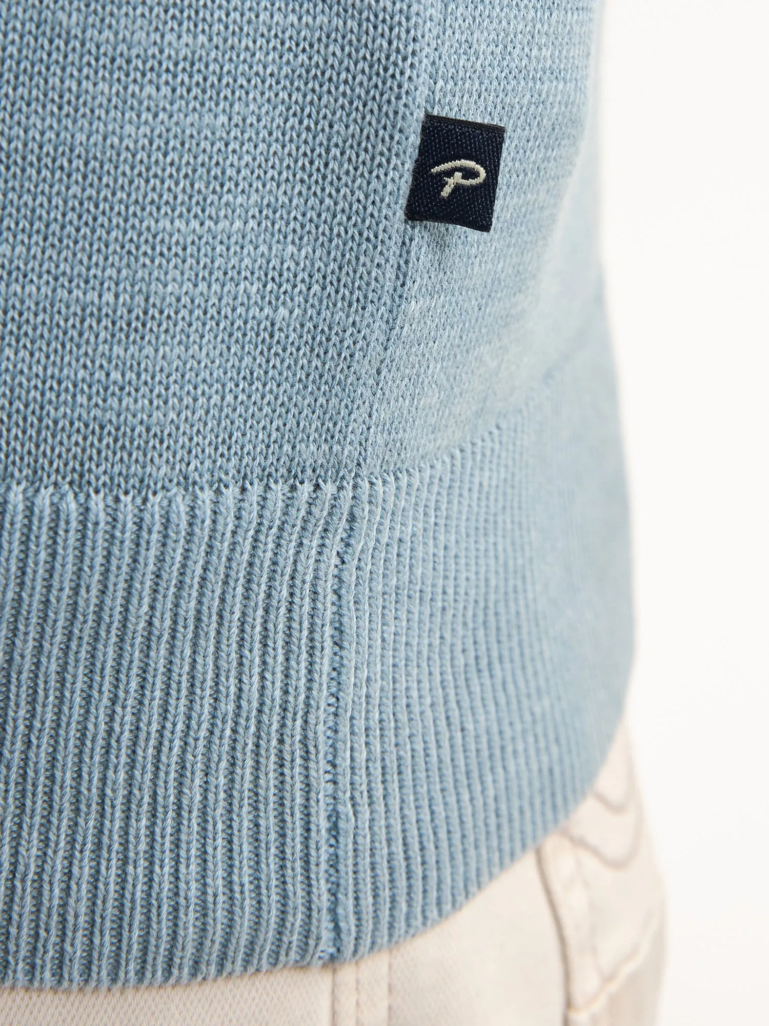 Knitted Polo Ocean