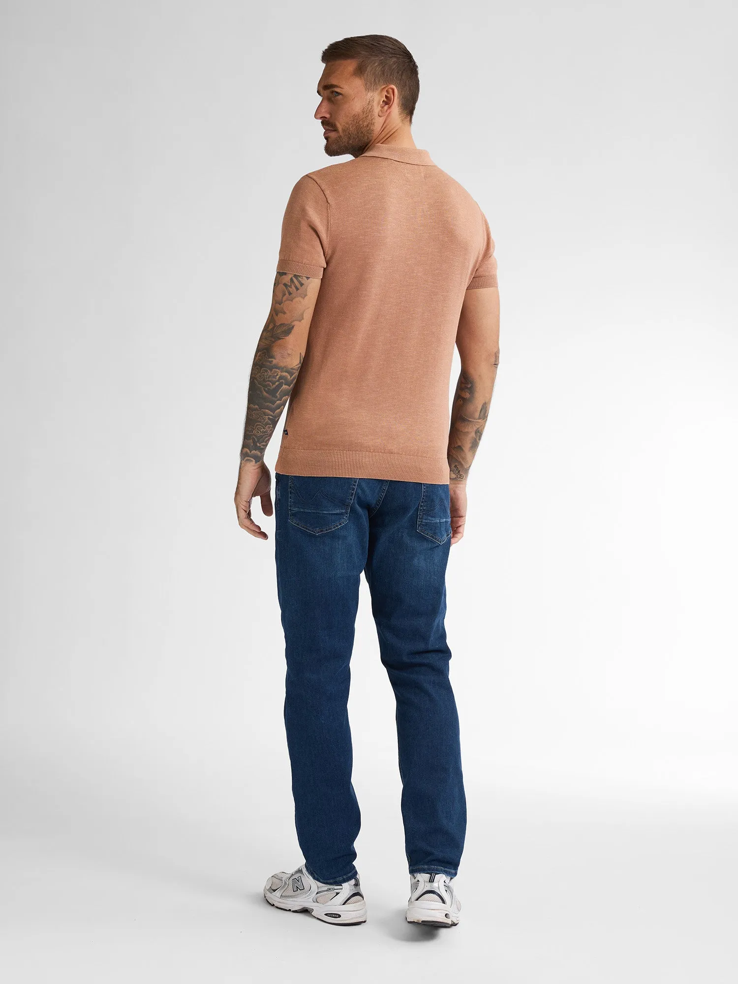 Knitted Polo Ocean