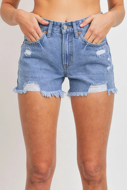 Medium Distressed Boyfriend Shorts