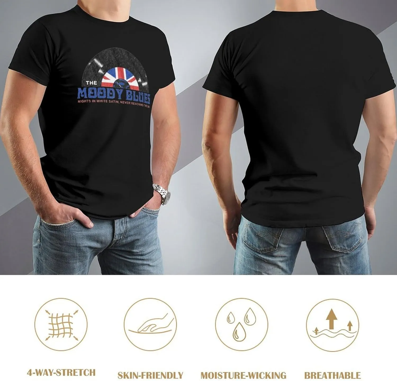 Mens T Shirt Cotton Graphic Crew Neck Short Sleeve Top Tee Fashion Shirts,Gift for Fan