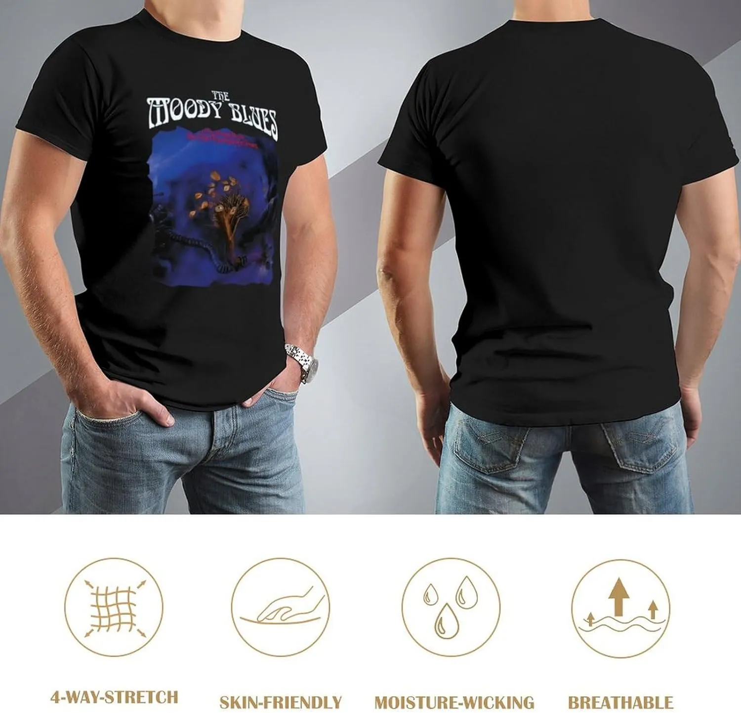 Mens T Shirt Cotton Graphic Crew Neck Short Sleeve Top Tee Fashion Shirts,Gift for Fan
