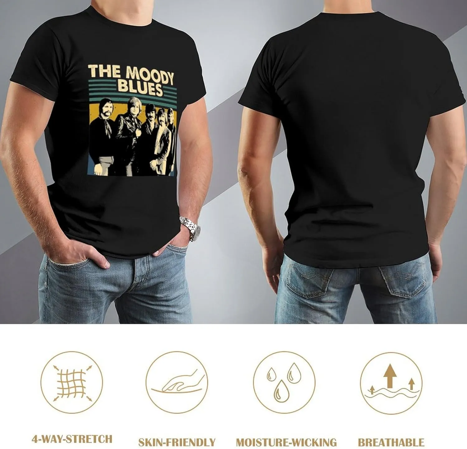 Mens T Shirt Cotton Graphic Crew Neck Short Sleeve Top Tee Fashion Shirts,Gift for Fan