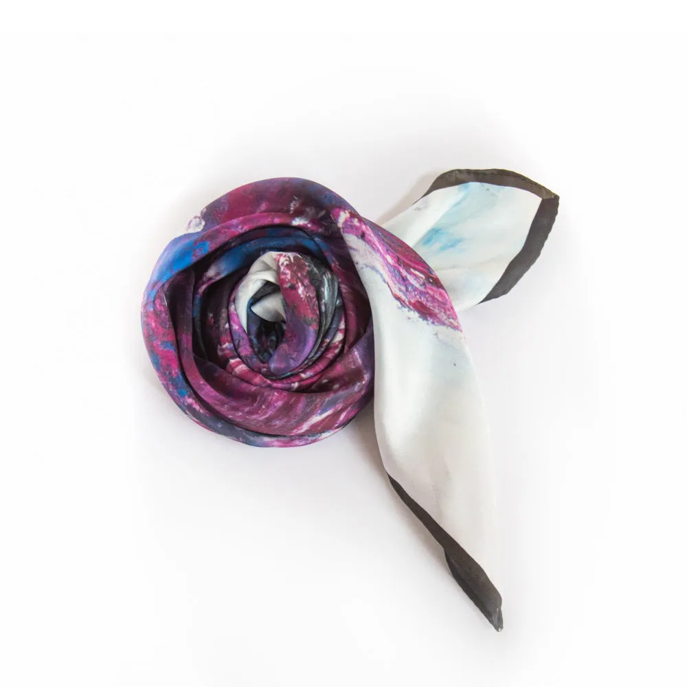 Orchid Horse - Square Silk Scarf