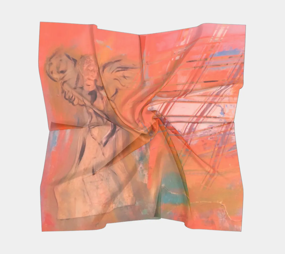 Square Silk Scarf Love in the City of Angels