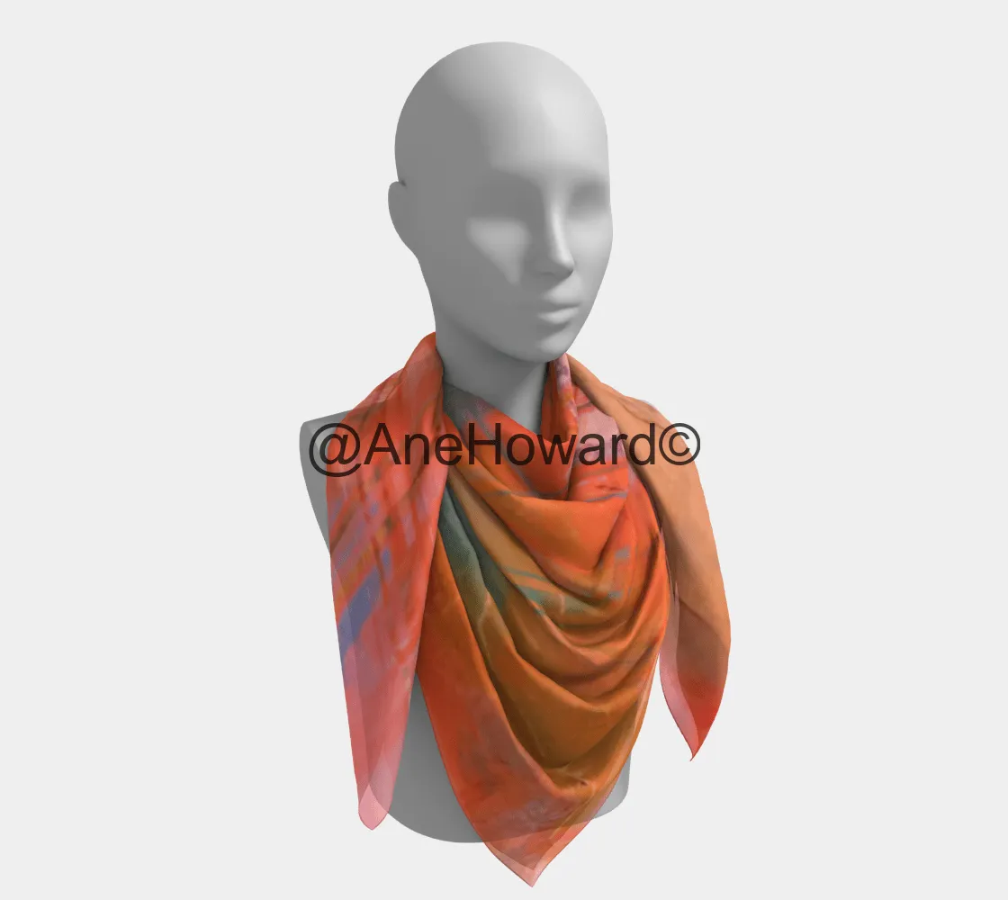 Square Silk Scarf Love in the City of Angels
