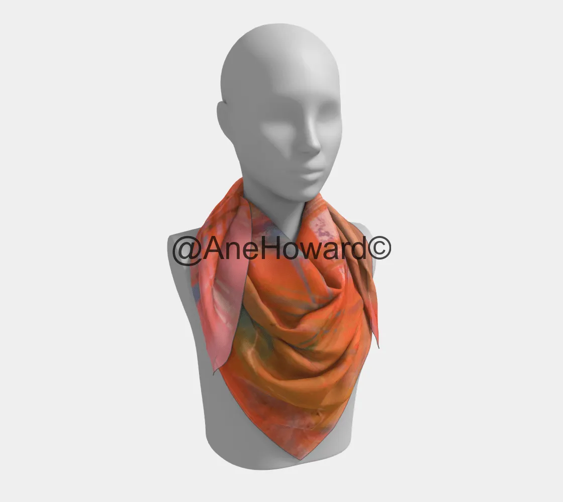 Square Silk Scarf Love in the City of Angels