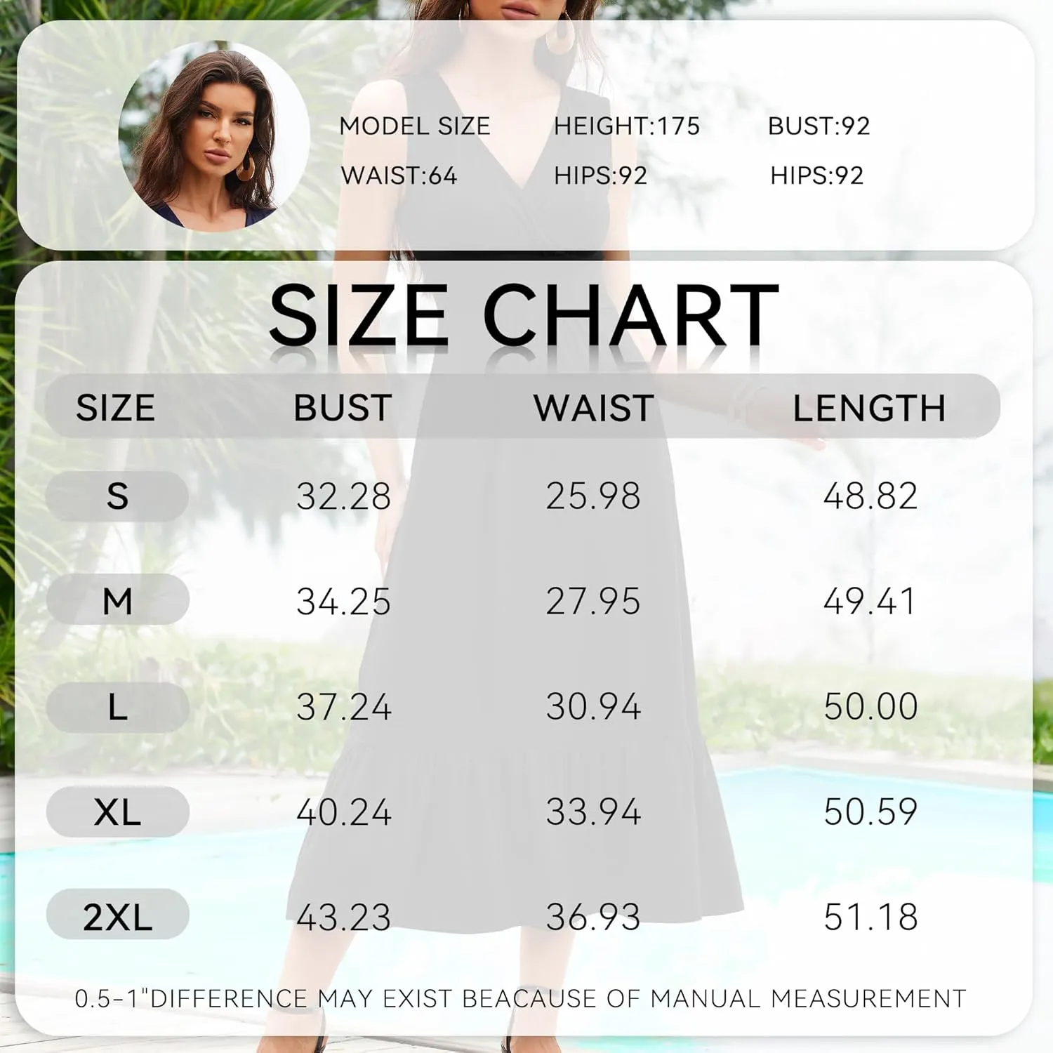 Summer Dresses for Women 2025 V Neck Sleeveless Empire Waist Maxi Dress Ruffle Hem A-Line Flowy Long Casual Dresses