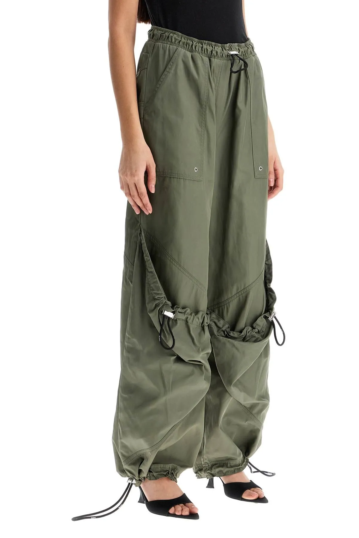 Wide-Leg Military Pants