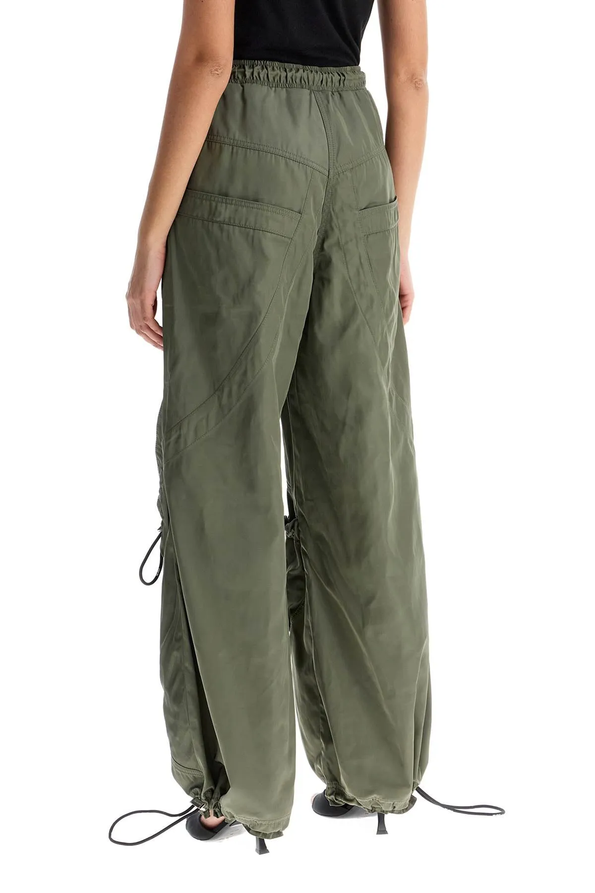 Wide-Leg Military Pants